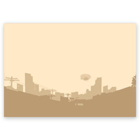 Поздравительная открытка с принтом GTA SA - San Andreas 2 в Белгороде, 100% бумага | плотность бумаги 280 г/м2, матовая, на обратной стороне линовка и место для марки
 | carl johnson | grand theft auto | gta | los santos | sa | san andreas | гта