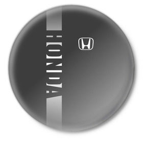 Значок с принтом HONDA SPORT в Белгороде,  металл | круглая форма, металлическая застежка в виде булавки | марка | машины | хонда