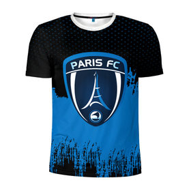 Мужская футболка 3D спортивная с принтом FC Paris Original uniform в Белгороде, 100% полиэстер с улучшенными характеристиками | приталенный силуэт, круглая горловина, широкие плечи, сужается к линии бедра | Тематика изображения на принте: football | soccer | париж