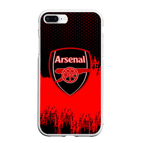 Чехол для iPhone 7Plus/8 Plus матовый с принтом FC Arsenal Original uniform в Белгороде, Силикон | Область печати: задняя сторона чехла, без боковых панелей | football | soccer | арсенал