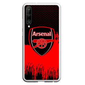 Чехол для Honor P30 с принтом FC Arsenal Original uniform в Белгороде, Силикон | Область печати: задняя сторона чехла, без боковых панелей | football | soccer | арсенал