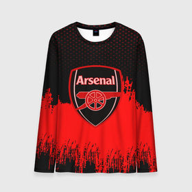 Мужской лонгслив 3D с принтом FC Arsenal Original uniform в Белгороде, 100% полиэстер | длинные рукава, круглый вырез горловины, полуприлегающий силуэт | football | soccer | арсенал