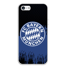 Чехол для iPhone 5/5S матовый с принтом FC Bayern Munchen uniform в Белгороде, Силикон | Область печати: задняя сторона чехла, без боковых панелей | Тематика изображения на принте: football | soccer | байерн