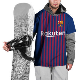 Накидка на куртку 3D с принтом Messi home 18-19 в Белгороде, 100% полиэстер |  | barcelona | champions | league | lionel | messi | spain | барселона | испания | лига | лионель | месси | чемпионов