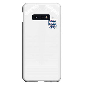 Чехол для Samsung S10E с принтом England home WC 2018 в Белгороде, Силикон | Область печати: задняя сторона чехла, без боковых панелей | Тематика изображения на принте: cup | england | fifa | russia | world | англия | мира | россия | чемпионат