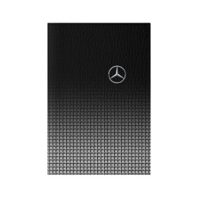 Обложка для паспорта матовая кожа с принтом MERCEDES BENZ SPORT в Белгороде, натуральная матовая кожа | размер 19,3 х 13,7 см; прозрачные пластиковые крепления | Тематика изображения на принте: mercedes | марка | машины | мерседес