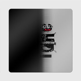 Магнит виниловый Квадрат с принтом AUDI SPORT в Белгороде, полимерный материал с магнитным слоем | размер 9*9 см, закругленные углы | Тематика изображения на принте: audi | ауди | марка | машины