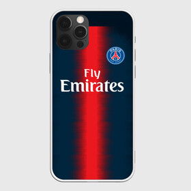 Чехол для iPhone 12 Pro с принтом PSG Форма Новая Home 18/19 в Белгороде, силикон | область печати: задняя сторона чехла, без боковых панелей | Тематика изображения на принте: 2019 | brazil | fcb | paris saint germain | psg | бразилия | новая | псж | форма | футбольная