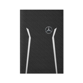 Обложка для паспорта матовая кожа с принтом MERCEDES BENZ SPORT в Белгороде, натуральная матовая кожа | размер 19,3 х 13,7 см; прозрачные пластиковые крепления | Тематика изображения на принте: mercedes | марка | машины | мерседес