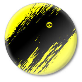 Значок с принтом FC Borussia 2018 Original в Белгороде,  металл | круглая форма, металлическая застежка в виде булавки | боруссия | дортмунд