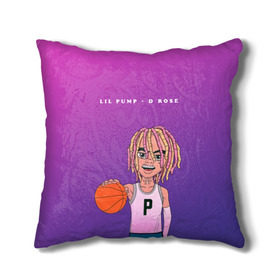 Подушка 3D с принтом Lil Pump D Rose в Белгороде, наволочка – 100% полиэстер, наполнитель – холлофайбер (легкий наполнитель, не вызывает аллергию). | состоит из подушки и наволочки. Наволочка на молнии, легко снимается для стирки | hip hop | hiphop | lil pump | mc | rap | газзи гарсия | зачитал | клауд | клауд рэп | лил памп | лили | мс | памп | реп | репер | речитатив | рэп | рэпер | трэп | хип | хип хоп | хипхоп | хоп