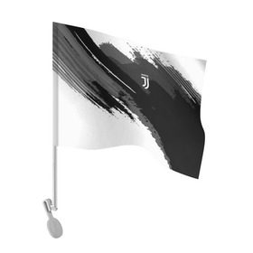 Флаг для автомобиля с принтом FC Juventus Original 2018 в Белгороде, 100% полиэстер | Размер: 30*21 см | football | soccer | ювентус