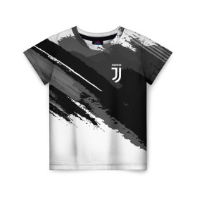 Детская футболка 3D с принтом FC Juventus Original 2018 в Белгороде, 100% гипоаллергенный полиэфир | прямой крой, круглый вырез горловины, длина до линии бедер, чуть спущенное плечо, ткань немного тянется | Тематика изображения на принте: football | soccer | ювентус