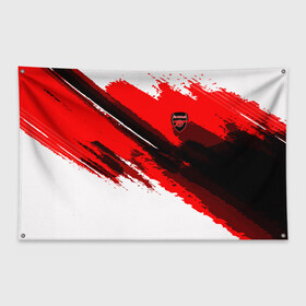 Флаг-баннер с принтом FC Arsenal Original 2018 в Белгороде, 100% полиэстер | размер 67 х 109 см, плотность ткани — 95 г/м2; по краям флага есть четыре люверса для крепления | football | soccer