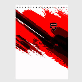 Скетчбук с принтом FC Arsenal Original 2018 в Белгороде, 100% бумага
 | 48 листов, плотность листов — 100 г/м2, плотность картонной обложки — 250 г/м2. Листы скреплены сверху удобной пружинной спиралью | Тематика изображения на принте: football | soccer