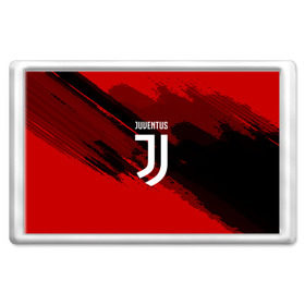 Магнит 45*70 с принтом JUVENTUS SPORT RED в Белгороде, Пластик | Размер: 78*52 мм; Размер печати: 70*45 | football | soccer | ювентус