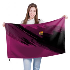 Флаг 3D с принтом Barcelona sport в Белгороде, 100% полиэстер | плотность ткани — 95 г/м2, размер — 67 х 109 см. Принт наносится с одной стороны | football | soccer | барселона