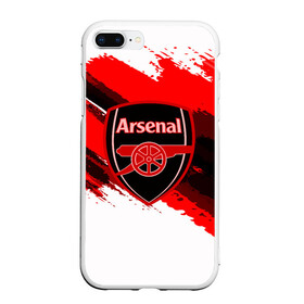 Чехол для iPhone 7Plus/8 Plus матовый с принтом ARSENAL SPORT STYLE в Белгороде, Силикон | Область печати: задняя сторона чехла, без боковых панелей | football | soccer | арсенал