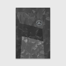 Обложка для паспорта матовая кожа с принтом MERCEDES BENZ SPORT в Белгороде, натуральная матовая кожа | размер 19,3 х 13,7 см; прозрачные пластиковые крепления | Тематика изображения на принте: mercedes | марка | машины | мерседес