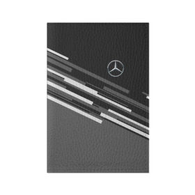 Обложка для паспорта матовая кожа с принтом MERCEDES BENZ SPORT в Белгороде, натуральная матовая кожа | размер 19,3 х 13,7 см; прозрачные пластиковые крепления | mercedes | марка | машины | мерседес