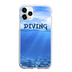Чехол для iPhone 11 Pro Max матовый с принтом Дайвинг в Белгороде, Силикон |  | Тематика изображения на принте: coral reef | diver | diving | underwater | вода | водолаз | волна | дайвер | коралловые рифы | море | ныряние | океан | подводный мир