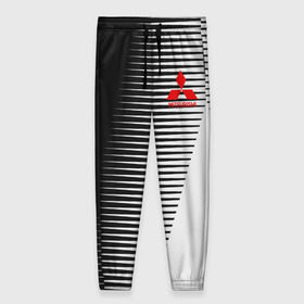 Женские брюки 3D с принтом MITSUBISHI SPORT в Белгороде, полиэстер 100% | прямой крой, два кармана без застежек по бокам, с мягкой трикотажной резинкой на поясе и по низу штанин. В поясе для дополнительного комфорта — широкие завязки |  машина | марка | митсубиси