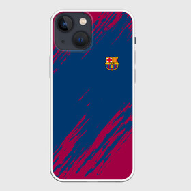 Чехол для iPhone 13 mini с принтом FC BARCELONA (BARCA) | ФК БАРСЕЛОНА в Белгороде,  |  | fc | fc barcelona | fcb | fly emirates | ronaldo | абстракция | барселона | геометрия | зож | клуб | линии | месси | модные | мяч | реал мадрид | спорт | спортивные | тренды | футбол | футбольный клуб | эмблема