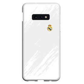 Чехол для Samsung S10E с принтом Real Madrid 2018 Original в Белгороде, Силикон | Область печати: задняя сторона чехла, без боковых панелей | emirates | fc | real madrid | абстракция | реал мадрид | футбол | футбольный клуб | эмблема