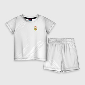 Детский костюм с шортами 3D с принтом Real Madrid 2018 Original в Белгороде,  |  | Тематика изображения на принте: emirates | fc | real madrid | абстракция | реал мадрид | футбол | футбольный клуб | эмблема