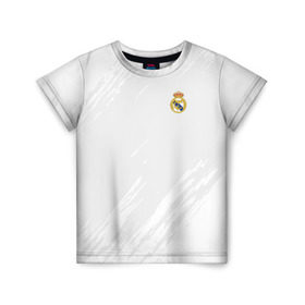 Детская футболка 3D с принтом Real Madrid 2018 Original в Белгороде, 100% гипоаллергенный полиэфир | прямой крой, круглый вырез горловины, длина до линии бедер, чуть спущенное плечо, ткань немного тянется | emirates | fc | real madrid | абстракция | реал мадрид | футбол | футбольный клуб | эмблема
