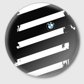 Значок с принтом BMW SPORT в Белгороде,  металл | круглая форма, металлическая застежка в виде булавки | bmw |  машина | автомобиль | автомобильные | бмв