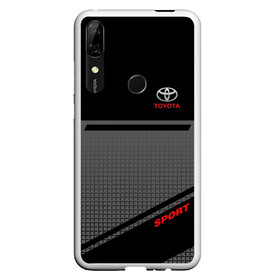 Чехол для Honor P Smart Z с принтом TOYOTA ТОЙОТА в Белгороде, Силикон | Область печати: задняя сторона чехла, без боковых панелей | toyota | марка | машины | тойота