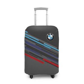 Чехол для чемодана 3D с принтом BMW BRAND COLOR в Белгороде, 86% полиэфир, 14% спандекс | двустороннее нанесение принта, прорези для ручек и колес | bmw | бмв | марка | машины