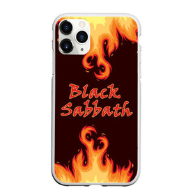 Чехол для iPhone 11 Pro матовый с принтом Black Sabbath в Белгороде, Силикон |  | rock | группы | дым | металл | музыка | огонь | пламя | рок | рокер | тяжелый