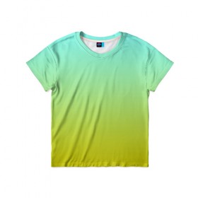 Детская футболка 3D с принтом gradient в Белгороде, 100% гипоаллергенный полиэфир | прямой крой, круглый вырез горловины, длина до линии бедер, чуть спущенное плечо, ткань немного тянется | 