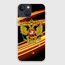 Чехол для iPhone 13 mini с принтом Russia collection в Белгороде,  |  | Тематика изображения на принте: abstraction | grunge | russia | sport | абстракция | герб | краска | русский | символика рф | спорт | спортивный | триколор | униформа | форма | я русский