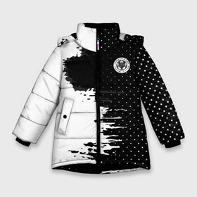 Зимняя куртка для девочек 3D с принтом Leicester city uniform 2018 в Белгороде, ткань верха — 100% полиэстер; подклад — 100% полиэстер, утеплитель — 100% полиэстер. | длина ниже бедра, удлиненная спинка, воротник стойка и отстегивающийся капюшон. Есть боковые карманы с листочкой на кнопках, утяжки по низу изделия и внутренний карман на молнии. 

Предусмотрены светоотражающий принт на спинке, радужный светоотражающий элемент на пуллере молнии и на резинке для утяжки. | football | soccer