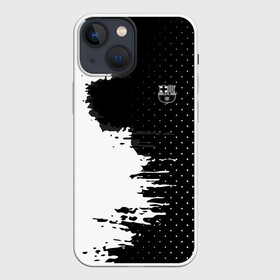 Чехол для iPhone 13 mini с принтом Barcelona uniform black 2018 в Белгороде,  |  | football | soccer | барселона