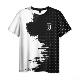 Мужская футболка 3D с принтом Juventus uniform black 2018 в Белгороде, 100% полиэфир | прямой крой, круглый вырез горловины, длина до линии бедер | football | soccer | ювентус