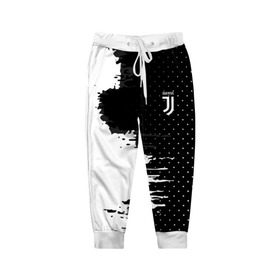 Детские брюки 3D с принтом Juventus uniform black 2018 в Белгороде, 100% полиэстер | манжеты по низу, эластичный пояс регулируется шнурком, по бокам два кармана без застежек, внутренняя часть кармана из мелкой сетки | football | soccer | ювентус