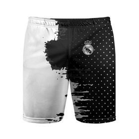 Мужские шорты 3D спортивные с принтом Real Madrid uniform black 2018 в Белгороде,  |  | football | soccer | реал мадрид
