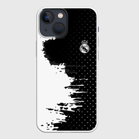 Чехол для iPhone 13 mini с принтом Real Madrid uniform black 2018 в Белгороде,  |  | Тематика изображения на принте: football | soccer | реал мадрид