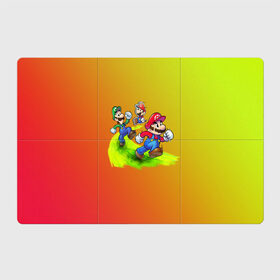 Магнитный плакат 3Х2 с принтом Super Mario в Белгороде, Полимерный материал с магнитным слоем | 6 деталей размером 9*9 см | Тематика изображения на принте: nintendo | марио | нинтендо
