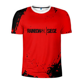 Мужская футболка 3D спортивная с принтом RAINBOW SIX SIEGE OUTBREAK в Белгороде, 100% полиэстер с улучшенными характеристиками | приталенный силуэт, круглая горловина, широкие плечи, сужается к линии бедра | cybersport | esports | pro league | r6 | rainbow | rainbow six | siege | six | weapon | армия | боевик | военные | война | игры | киберспорт | логотип | модные | оперативники | оружие | радуга | черный белый | шутер