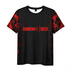 Мужская футболка 3D с принтом RAINBOW SIX SIEGE OUTBREAK в Белгороде, 100% полиэфир | прямой крой, круглый вырез горловины, длина до линии бедер | q7b4v@i8z7c4w4