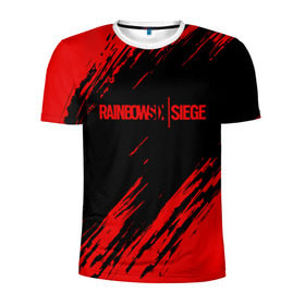 Мужская футболка 3D спортивная с принтом RAINBOW SIX SIEGE OUTBREAK в Белгороде, 100% полиэстер с улучшенными характеристиками | приталенный силуэт, круглая горловина, широкие плечи, сужается к линии бедра | cybersport | esports | pro league | r6 | rainbow | rainbow six | siege | six | weapon | армия | боевик | военные | война | игры | киберспорт | логотип | модные | оперативники | оружие | радуга | черный белый | шутер