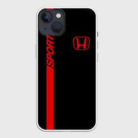 Чехол для iPhone 13 с принтом HONDA SPORT в Белгороде,  |  | honda | марка | машины | хонда