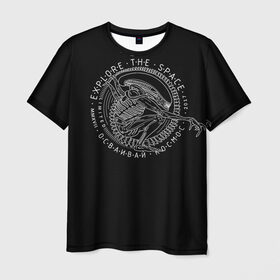 Мужская футболка 3D с принтом Чужой / Alien в Белгороде, 100% полиэфир | прямой крой, круглый вырез горловины, длина до линии бедер | alien | predator | xenomorph | инопланетяне | ксеноморф | фан арт | хищник | чужой
