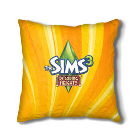Подушка 3D с принтом The Sims в Белгороде, наволочка – 100% полиэстер, наполнитель – холлофайбер (легкий наполнитель, не вызывает аллергию). | состоит из подушки и наволочки. Наволочка на молнии, легко снимается для стирки | игра | онлайн | симс | симулятор