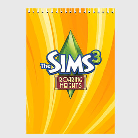Скетчбук с принтом The Sims в Белгороде, 100% бумага
 | 48 листов, плотность листов — 100 г/м2, плотность картонной обложки — 250 г/м2. Листы скреплены сверху удобной пружинной спиралью | игра | онлайн | симс | симулятор
